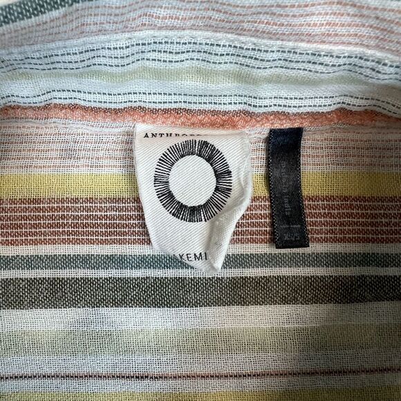 Anthropologie BoHo Akemi + Kin Women's Button Up Top Sz XS / S - Picture 5 of 9